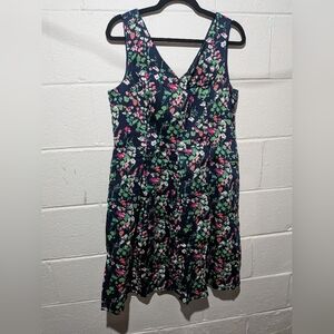 A-line Cotton Lined Summer Dress